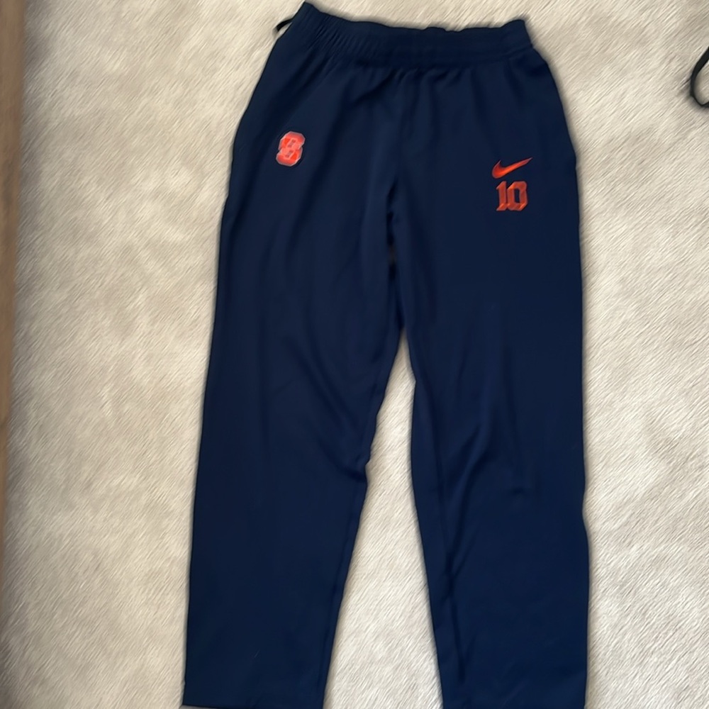 Syracuse Nike Elite Dry Fit OFFICIAL TEAM ISSUED drawstring w Pockets Pants